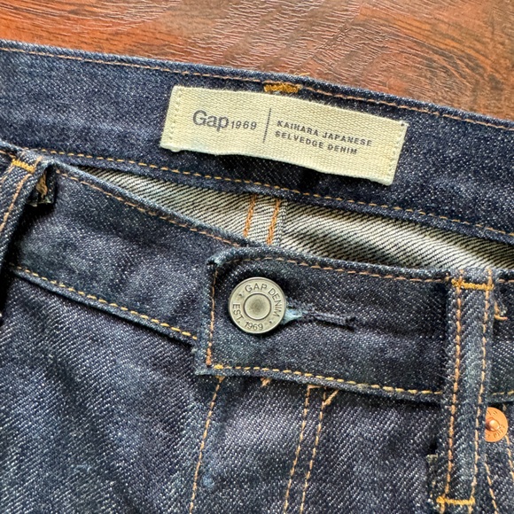 GAP 1969 Slim Fit Kaihara Selvedge Denim Pant 34 x 30 - Picture 6 of 9